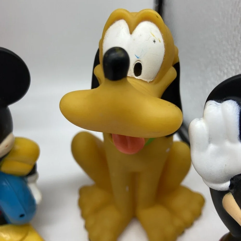 Disney Mickey Mouse Friends Rubber Bath Toy Set 8pc Mickey Minnie Donald Goofy